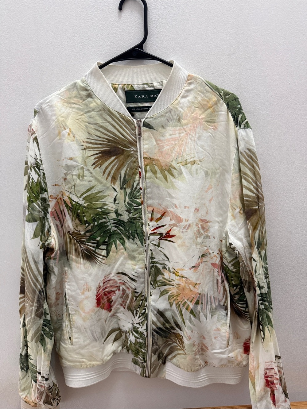 Zara Floral Bomber Jacket